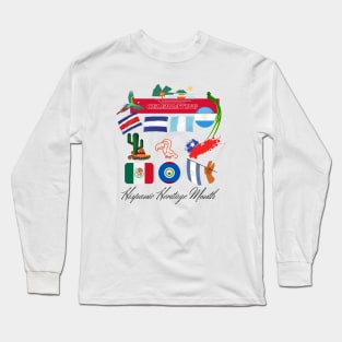 Celebrating Hispanic Heritage month Long Sleeve T-Shirt